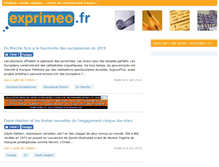 Tablet Screenshot of exprimeo.fr